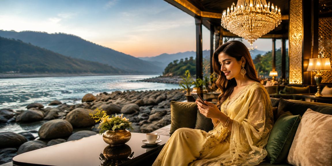 A 231 user placing bets on mobile at a Sylhet beachside